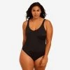 Bañador Aquagym Zoey Mujer Negro Brillo -Nabaiji Tienda De Ventas baador aquagym zoey mujer negro brillo