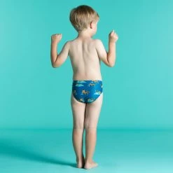 Bañador Bebés Niños Slip Nabaiji Azul Estampado -Nabaiji Tienda De Ventas baador bebes nios slip nabaiji azul estampado 2
