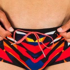 Bañador Hombre Natación Bóxer Nabaiji Negro Rojo -Nabaiji Tienda De Ventas baador hombre natacion boxer nabaiji negro rojo 3