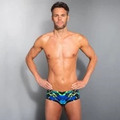 Bañador Hombre Natación Bóxer Nabaiji Negro Verde 9 Bañador Hombre Natación Bóxer Nabaiji Negro Verde -Nabaiji Tienda De Ventas baador hombre natacion boxer nabaiji negro verde 2