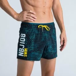 Bañador Hombre Natación Corto Nabaiji Azul Marino -Nabaiji Tienda De Ventas baador hombre natacion corto nabaiji azul petroleo amarillo
