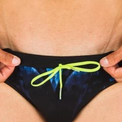 Bañador Hombre Natación Slip Nabaiji Negro Estampado -Nabaiji Tienda De Ventas baador hombre natacion slip nabaiji negro estampado 2