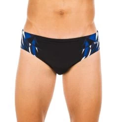 Bañador Hombre Natación Slip Nabaiji Negro Estampado -Nabaiji Tienda De Ventas baador hombre natacion slip nabaiji negro estampado 4