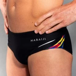 Bañador Hombre Natación Slip Nabaiji Azul 900 -Nabaiji Tienda De Ventas baador hombre natacion slip nabaiji negro rojo 900