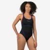 Bañador Mujer Natación Nabaiji Negro Rosa -Nabaiji Tienda De Ventas baador mujer natacion nabaiji negro rosa