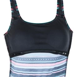 Bañador Mujer Natación Pantalón Nabaiji Negro Estampado -Nabaiji Tienda De Ventas baador mujer natacion pantalon nabaiji negro estampado 4