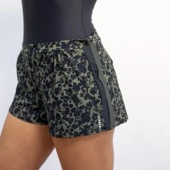 Bañador Mujer Pantalón Short Negro Caqui Aquagym Nabaiji Sofi Lica -Nabaiji Tienda De Ventas baador mujer pantalon short negro caqui aquagym nabaiji sofi lica 4