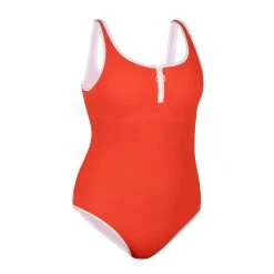 Bañador Natación Heva Joy Mujer Rojo Cremallera -Nabaiji Tienda De Ventas baador natacion heva joy mujer rojo cremallera 4