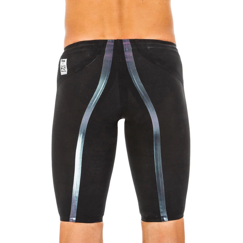 Bañador Natación Hombre Jammer Costuras Termoselladas FINA Nabaiji Negro 4 Bañador Natación Hombre Jammer Costuras Termoselladas FINA Nabaiji Negro - Imagen 2