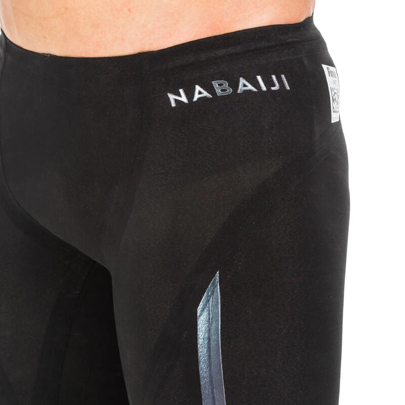 Bañador Natación Hombre Jammer Costuras Termoselladas FINA Nabaiji Negro 7 Bañador Natación Hombre Jammer Costuras Termoselladas FINA Nabaiji Negro - Imagen 5
