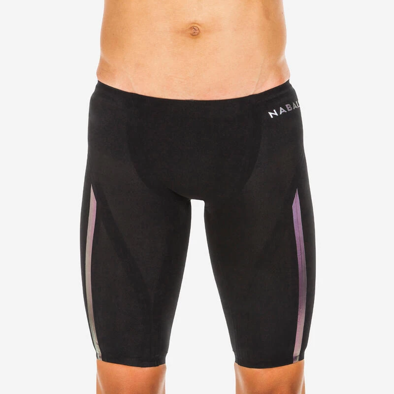 Bañador Natación Hombre Jammer Costuras Termoselladas FINA Nabaiji Negro 3 Bañador Natación Hombre Jammer Costuras Termoselladas FINA Nabaiji Negro