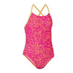 Bañador Natación Lexa Celo Niña Rosa Naranja -Nabaiji Tienda De Ventas baador natacion lexa celo nia rosa naranja 3