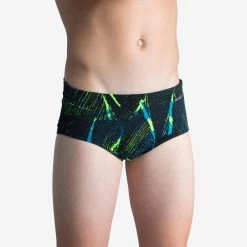 Bañador Niño Natación Slip Bandeau Nabaiji Azul 900 -Nabaiji Tienda De Ventas baador nio natacion slip bandeau nabaiji negro 900