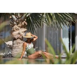 Bañador Premamá Aquagym/Natación Aya Mujer Caqui Blanco -Nabaiji Tienda De Ventas baador premama aquagymnatacion aya mujer caqui blanco 2