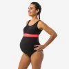 Bañador Premamá Natación Nabaiji Negro -Nabaiji Tienda De Ventas baador premama natacion nabaiji negro