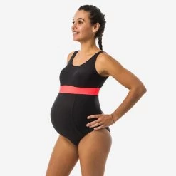 Bañador Premamá Natación Nabaiji Negro