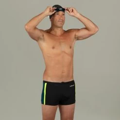 Bóxer Natación Yoko Hombre Negro Amarillo Azul -Nabaiji Tienda De Ventas boxer natacion yoko hombre negro amarillo azul 2