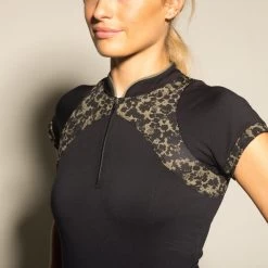 Camiseta Aquagym/Aquabike/Caminata Acuática Lica Mujer Negro/Caqui Manga Corta 9 Camiseta Aquagym/Aquabike/Caminata Acuática Lica Mujer Negro/Caqui Manga Corta -Nabaiji Tienda De Ventas camiseta aquagymaquabikecaminata acuatica lica mujer negrocaqui manga corta 2