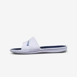 Chanclas Piscina Hombre Pala Blanco Azul -Nabaiji Tienda De Ventas chanclas piscina hombre pala blanco azul 3