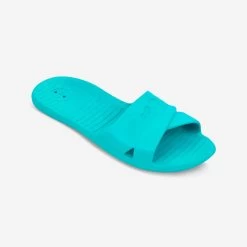Chanclas Piscina Mujer Pala Azul Mar -Nabaiji Tienda De Ventas chanclas piscina mujer pala azul mar 3