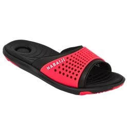 Chanclas Piscina Mujer Pala Negro Coral -Nabaiji Tienda De Ventas chanclas piscina mujer pala negro coral 4