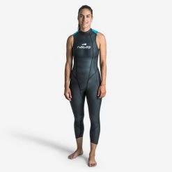 Neopreno 2/2 Mm Natación Aguas Abiertas Nabaiji Mujer Sin Mangas Tirantes