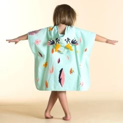 Poncho Baño Bebés Verde Menta Algodón Gacela -Nabaiji Tienda De Ventas poncho bao bebes verde menta algodon gacela 3