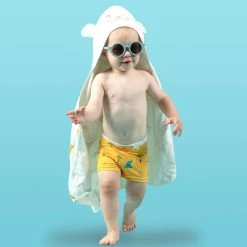 Toalla Bebé Estampado Sabana Algodón Capucha -Nabaiji Tienda De Ventas toalla bebe estampado sabana algodon capucha 4