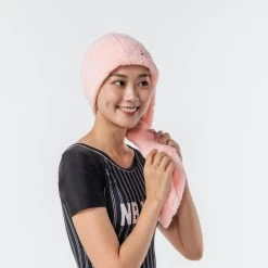 Toalla Pelo Microfibra Suave Rosa Claro -Nabaiji Tienda De Ventas toalla pelo microfibra suave rosa claro 2
