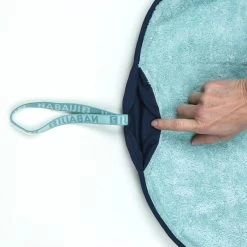 Toalla Pies Verde Claro Microfibra Suave Doble Cara Diámetro 60 cm -Nabaiji Tienda De Ventas toalla pies verde claro microfibra suave doble cara diametro 60 cm 2