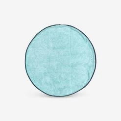 Toalla Pies Verde Claro Microfibra Suave Doble Cara Diámetro 60 cm