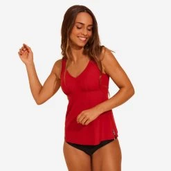 Top Aquagym Mujer Caqui Nabaiji -Nabaiji Tienda De Ventas top aquagym mujer rojo nabaiji