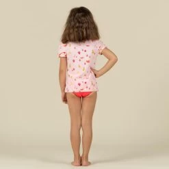 Top Bañador Tankini Bebé Niña Rosa Oscuro Estampado Frutas -Nabaiji Tienda De Ventas top baador tankini bebe nia rosa oscuro estampado frutas 2