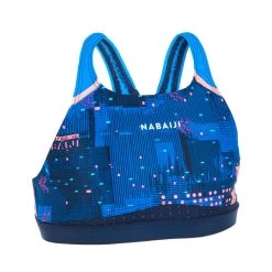 Top Bikini Niña Natación Nabaiji Azul Marino -Nabaiji Tienda De Ventas top bikini nia natacion nabaiji azul marino 3