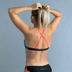 Top Natación Mujer Nabaiji Negro Coral -Nabaiji Tienda De Ventas top natacion mujer nabaiji negro coral 2