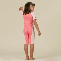 Traje Anti-UV Kloupi Bebé Rosa Estampado Arco Iris -Nabaiji Tienda De Ventas traje anti uv kloupi bebe rosa estampado arco iris 2