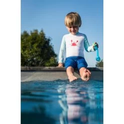 Traje De Baño Bebé Anti-uv Manga Larga Nabaiji Azul -Nabaiji Tienda De Ventas traje de bao bebe anti uv manga larga nabaiji azul 4