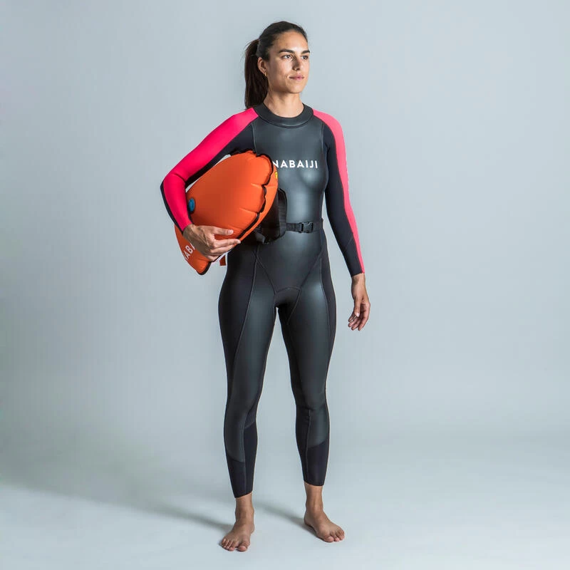 Traje De Neopreno 2/2 Mm Natación En Aguas Abiertas Nabaiji OWS100 Mujer Negro 3 Traje De Neopreno 2/2 Mm Natación En Aguas Abiertas Nabaiji OWS100 Mujer Negro
