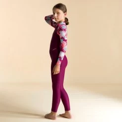 Traje Niña Natación Largo Nabaiji Violeta -Nabaiji Tienda De Ventas traje nia natacion largo nabaiji violeta 4