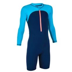 Traje Niño Natación Manga Larga Nabaiji Azul Marino Shorty 100 -Nabaiji Tienda De Ventas traje nio natacion manga larga nabaiji azul marino shorty 100 3